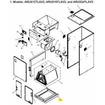 FUJITSU R86EB0202F VERTICAL PLASTIC PAN ARUX