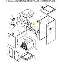 FUJITSU R66AB0009 Motor mount band 3L small AH (for 24 model)