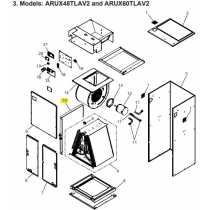 FUJITSU R86EB0250F HORIZONTAL PLASTIC PAN ARUX