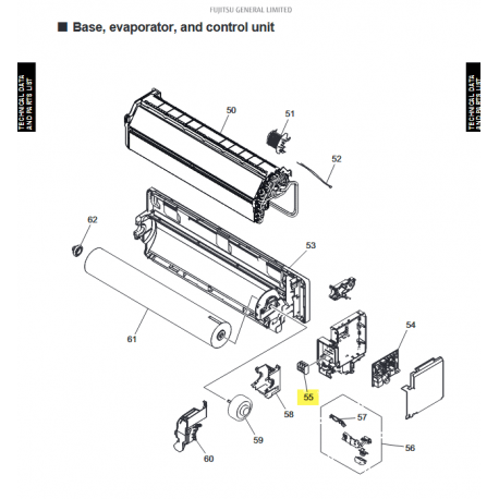 FUJITSU K9901013010 aka 9901013010 Terminal block 3P