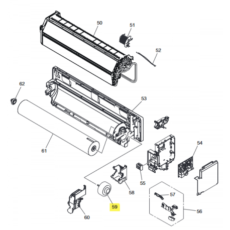 FUJITSU K9603768003 aka 9603768003 DC fan motor