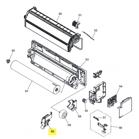 FUJITSU K9387713022 aka 9387713022 Motor cover assy