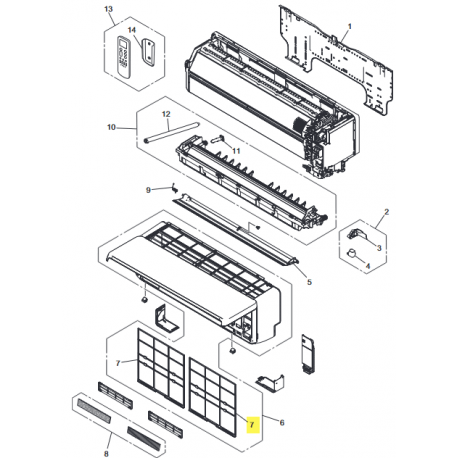 FUJITSU K9387473018 aka 9387473018 Air filter
