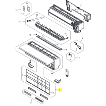 FUJITSU K9384977670 aka 9384977670 Front panel total assy
