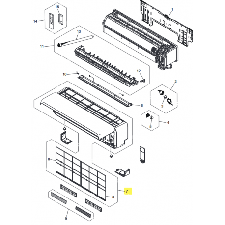 FUJITSU K9384977670 aka 9384977670 Front panel total assy