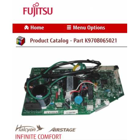 FUJITSU K9708065021 aka 9708065021 CONTROLLER 24CL W/RM TH HY K08CX-0801WSE-C1