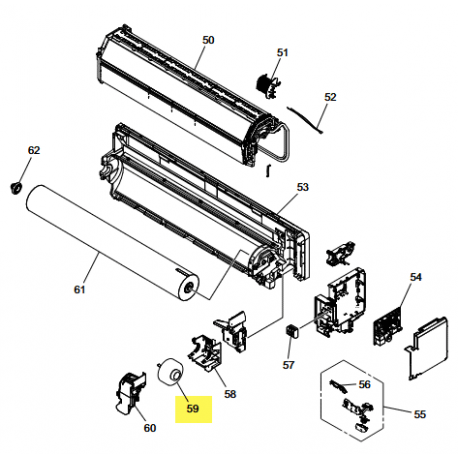 FUJITSU K9603631000 aka 9603631000 DC fan motor