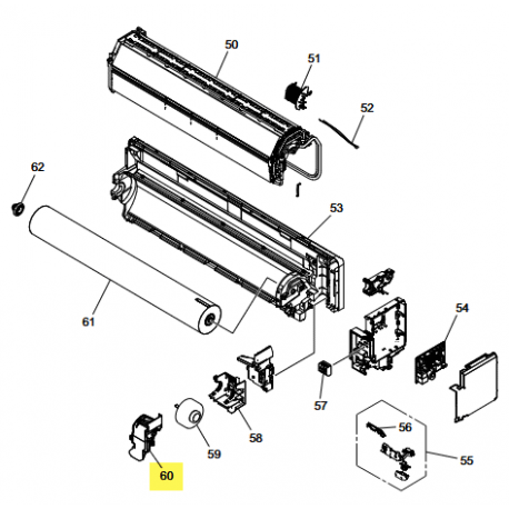 FUJITSU K9387713015 aka 9387713015 Motor cover assy