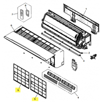 FUJITSU K9386960014 aka 9386960014 Air filter