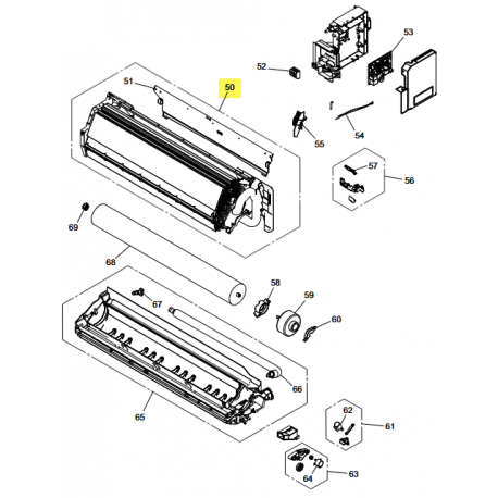 FUJITSU K9387064209 aka 9387064209 Evaporator total assy