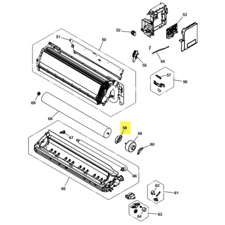 FUJITSU K9316601000 aka 9316601000 Motor cover