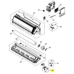 FUJITSU K9387062038 aka 9387062038 Gear cover assy