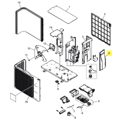 FUJITSU K9322570055 aka 9322570055 Switch cover assy