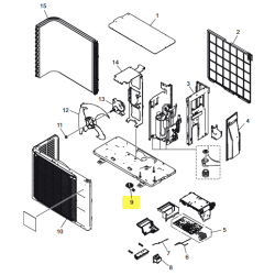 FUJITSU K9322144003 aka 9322144003 Drain pipe