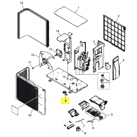FUJITSU K9322144003 aka 9322144003 Drain pipe