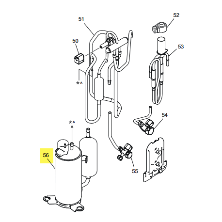 FUJITSU K9322425003 aka 9322425003 Compressor assy (12 model)