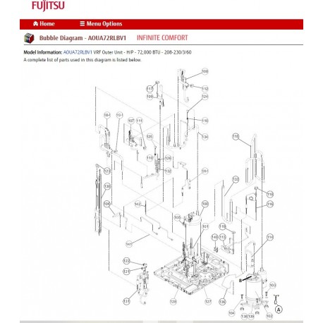 FUJITSU K9380805038 aka 9380805038 COMPRESSOR ASSY VR2 DWW DA651A4F-21UCA