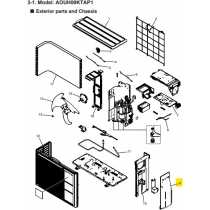 FUJITSU K9322570062 aka 9322570062 SWITCH COVER ASSY H3M6 AOUG**LZ/LP/LUAS1 G3