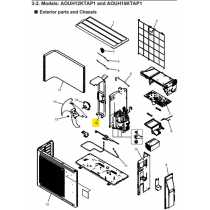 FUJITSU K9322553300 aka 9322553300 MOTOR BRACKET AO-ZN283N2 G4 A2L