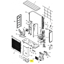 FUJITSU K9384196019 aka 9384196019 Front pipe cover