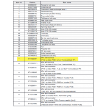 FUJITSU K9711332004 aka 9711332004 Wire with terminal (P102 on Main PCB—L1 on Terminal block 7P)