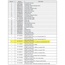 FUJITSU 9712261037 aka 9712261037 Wire with connector (P108 on Main PCB—1, 2, and 3 on Terminal block 7P)