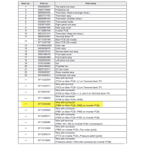 FUJITSU K9711203038 aka 9711203038 Wire with connector (P660 on Main PCB—P662 on Inverter PCB)