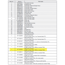 FUJITSU K9711204004 aka 9711204004 Wire with connector (P661 on Main PCB—P663 on Inverter PCB)
