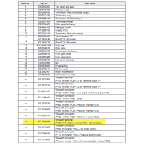 FUJITSU K9711206060 aka 9711206060 Wire with terminal (P400, 401, 402 on Inverter PCB—Compressor)