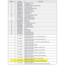 FUJITSU K9712264014 aka 9712264014 Wire with connector (P770 on Inverter PCB—Pressure switch [joint])