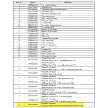 FUJITSU K9711214003 aka 9711214003 Wire with connector (Pressure switch—Wire with connector [to Inverter PCB])