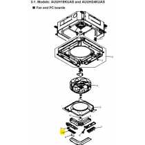 FUJITSU K9712270336 aka 9712270336 CONTROLLER PCB K22NW-2405HSE-C1 A2L