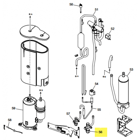 FUJITSU K9379079037 aka 9379079037 3-way valve assy