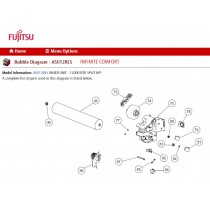 FUJITSU K9315024022 aka 9315024022 CROSSFLOW FAN ASSY RLS DW ASG L 634.8 D 107