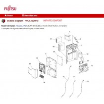 FUJITSU K9900923013 THERMISTOR HEAT EXCH PTM-41F-F17-1 TP