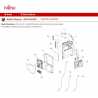 FUJITSU K9374420315 CONDENSER TA 48RLXFZ DW BLUE WITH IN/OUT PIPES
