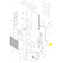 FUJITSU K9381578009 aka 9381578009 CAP DRAIN DA51 EPDM B3 610 BLACK