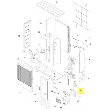 FUJITSU K9901269004 aka 9901269004 GAS SENSOR FIS5084-13NC A2L