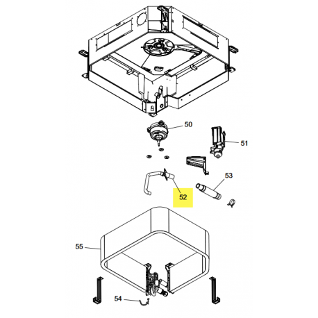 FUJITSU K9381788002 aka 9381788002 Drain port sub assy