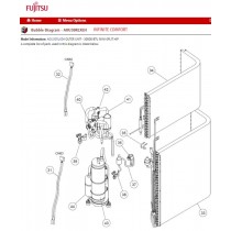 FUJITSU K9900599027 THERMISTOR PIPE ASSY PTM-D41F-F2-2