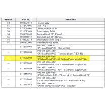 FUJITSU K9712283084 aka 9712283084 Wire with connector (CN54 on Main PCB—CN303 on Power supply PCB)