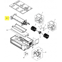 FUJITSU K9383816529 aka 9383816529 Evaporator total assy (18 model)