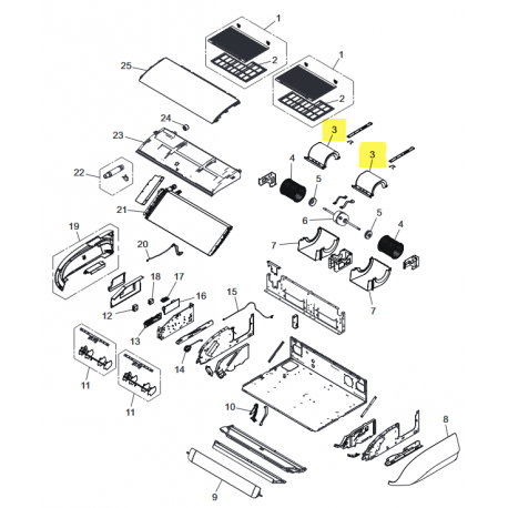 FUJITSU K9384307002 aka 9384307002 Casing U assy