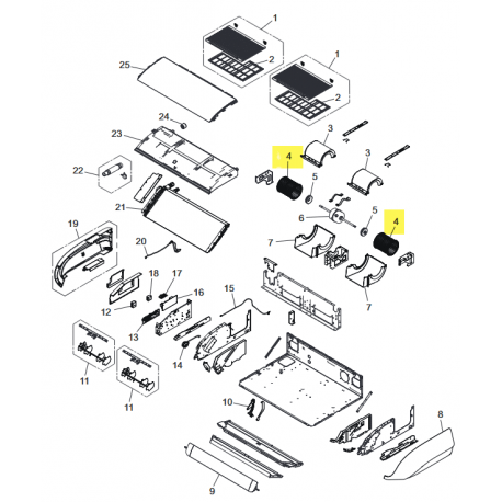 FUJITSU K9384110015 aka 9384110015 Sirocco fan assy