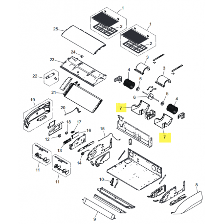 FUJITSU K9384311009 aka 9384311009 Casing B assy