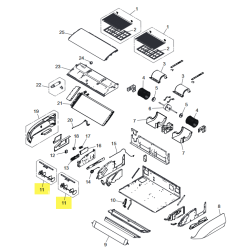FUJITSU K9384375001 aka 9384375001 L and R louver assy