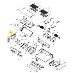 FUJITSU K9384320001 aka 9384320001 Side panel R sub assy