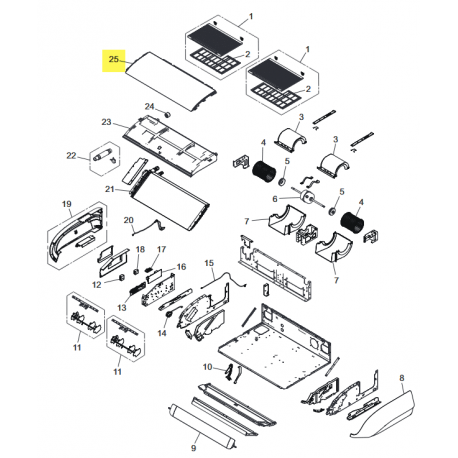 FUJITSU K9384241023 aka 9384241023 Front panel (2-fan) assy