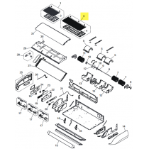 FUJITSU K9384321008 aka 9384321008 Intake grille A sub assy