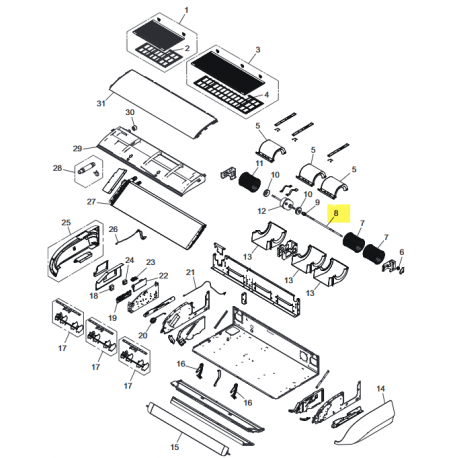 FUJITSU K9384270009 aka 9384270009 Shaft